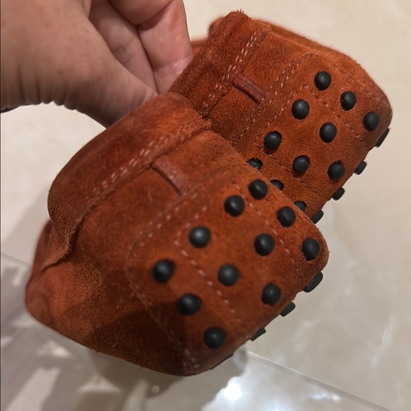 Tods Men's Brown Suede Loafers size 8 - Picture 4 of 6